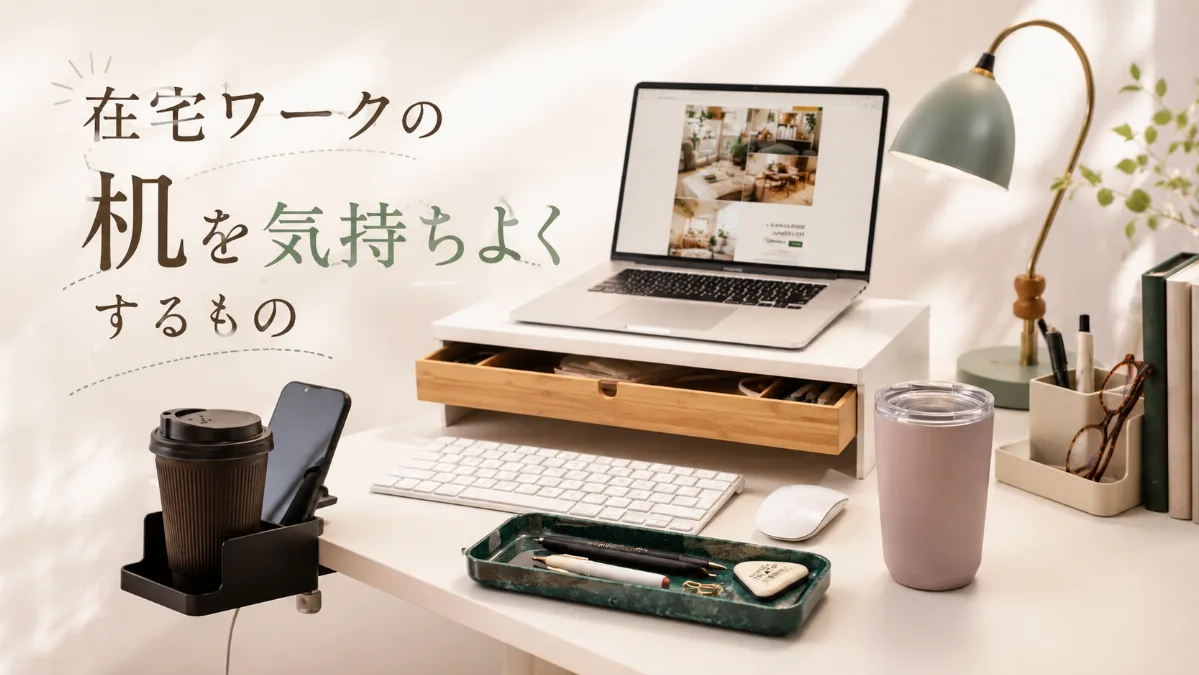 在宅ワークの机を 気持ちよくするもの