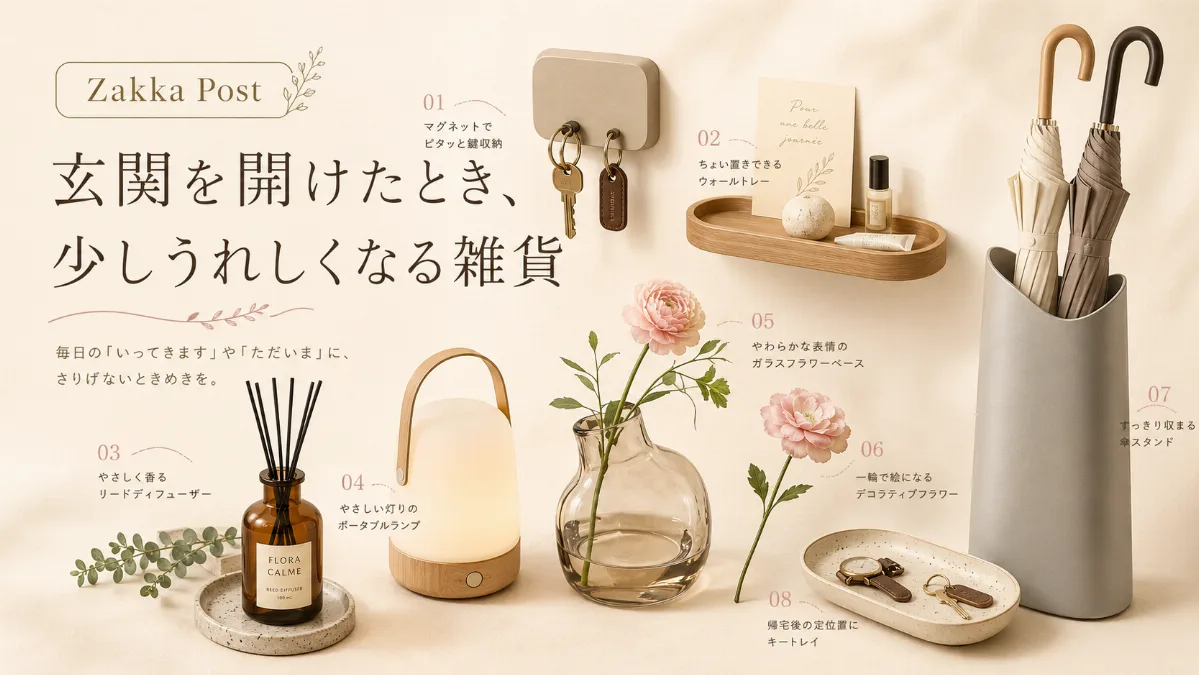 玄関を開けたとき、 少しうれしくなる雑貨