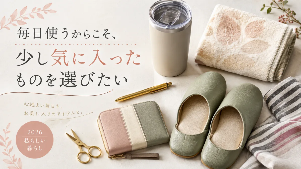 毎日使うからこそ、 少し気に入ったものを選びたい