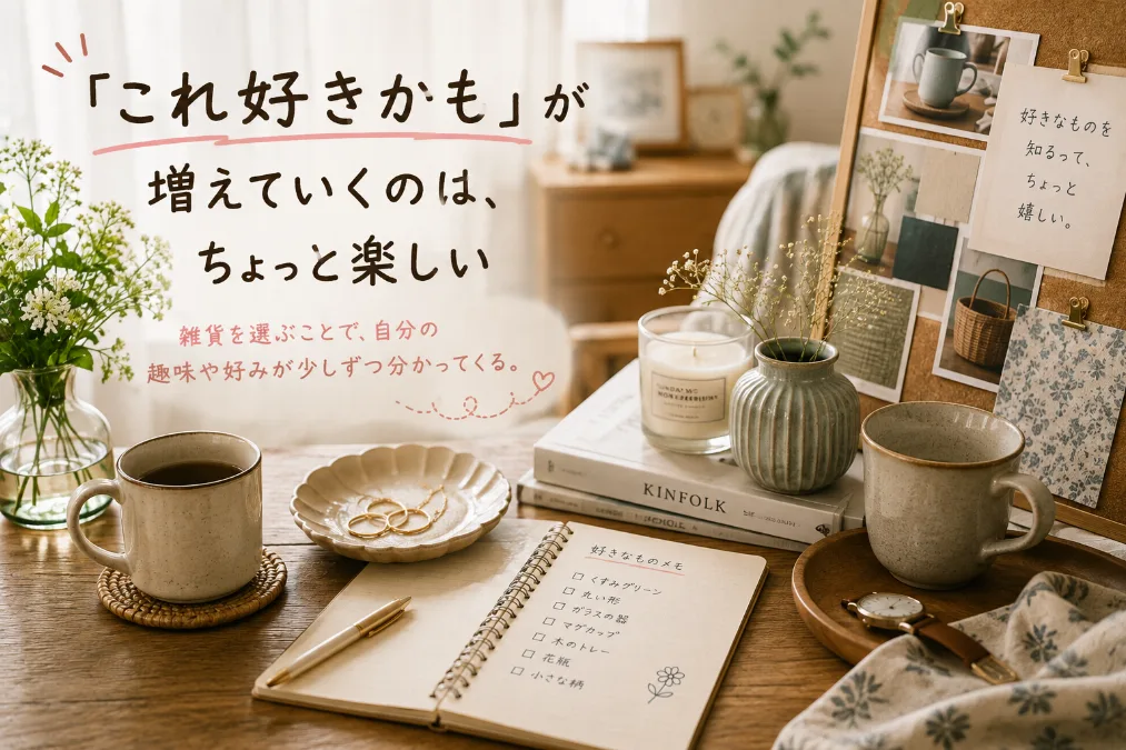 「これ好きかも」が増えていくのは、ちょっと楽しい