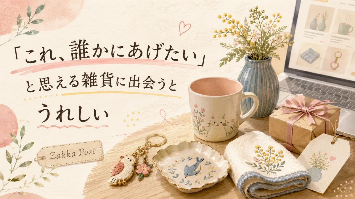 「これ、誰かにあげたい」と思える雑貨に出会うとうれしい